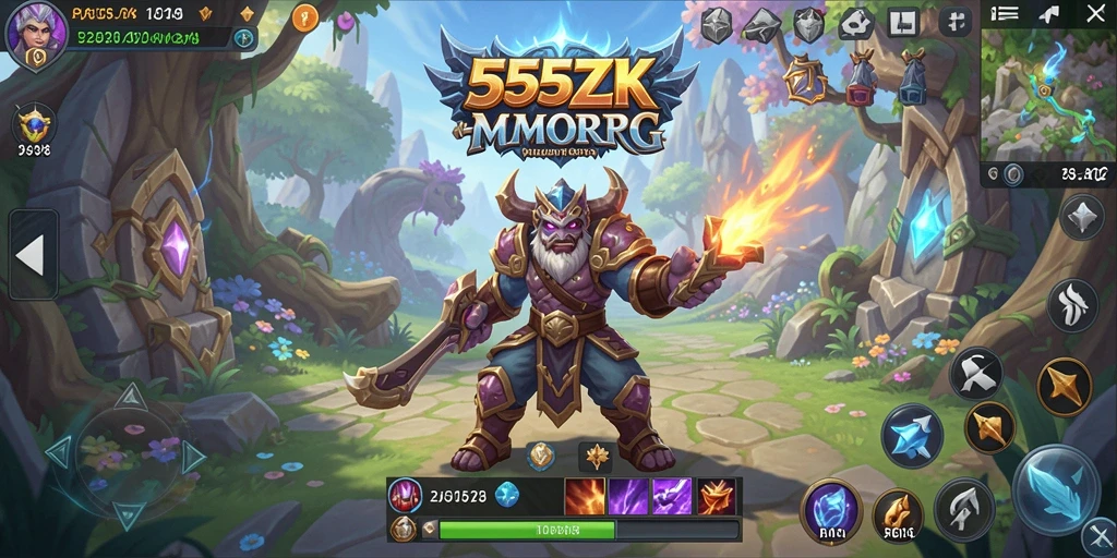 Tangkapan layar tampilan gameplay seru dalam dunia <strong>555ZK</strong> MMORPG.