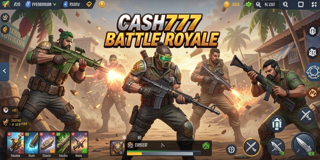 Gameplay Battle Royale yang mendebarkan dan penuh strategi.