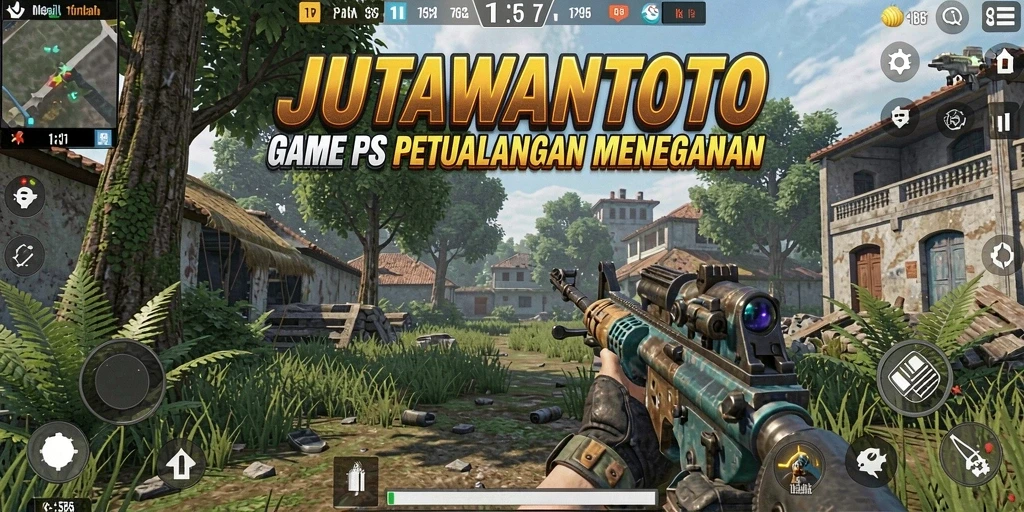 Tangkapan layar utama JUTAWANTOTO yang menunjukkan aksi pertempuran seru.