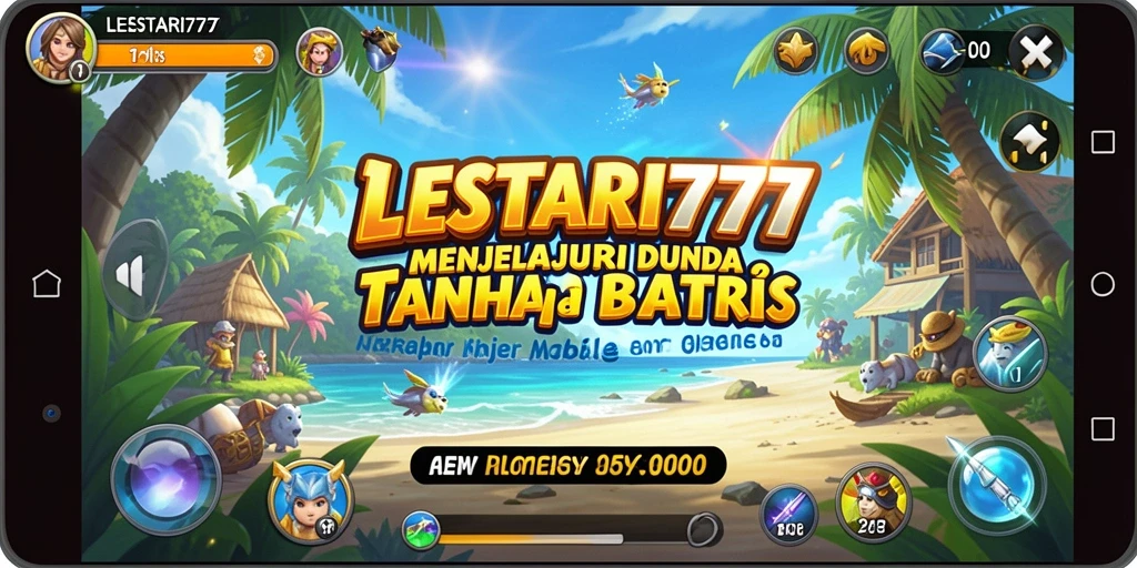 Screenshot utama LESTARI777 menampilkan pemain menjelajahi dunia terbuka yang menakjubkan.