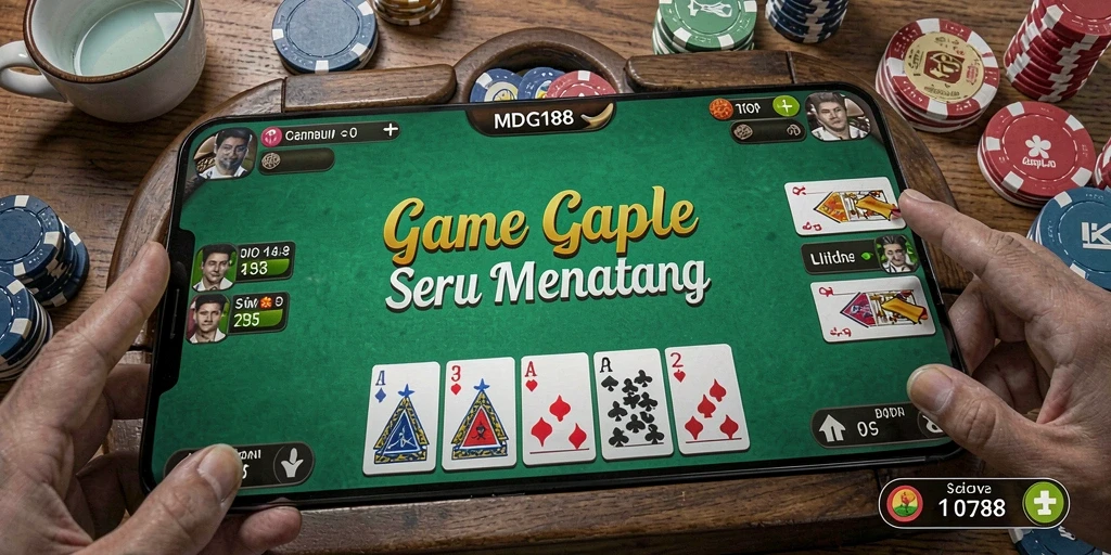 Menampilkan gaya bermain Gaple yang mengasyikkan dan interaktif.