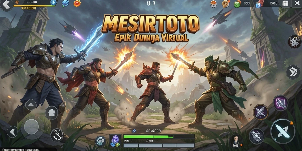Tampilan gameplay MESIRTOTO yang penuh aksi dan pertarungan sengit.