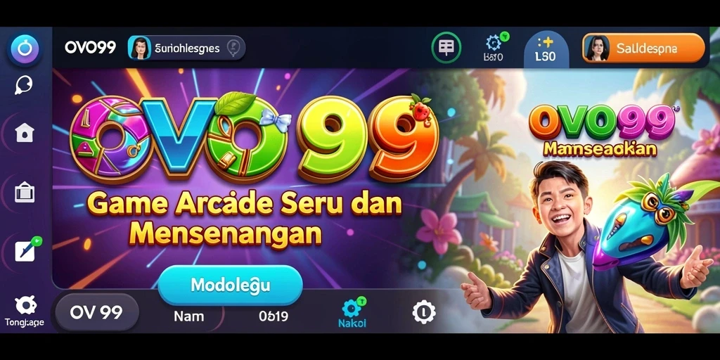 Screenshot gameplay OVO99 menampilkan momen seru dalam game Arcade.