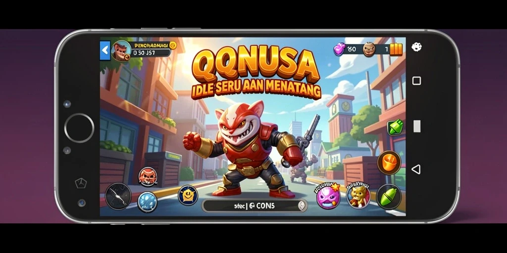 Screenshot menunjukkan cuplikan gameplay seru QQNUSA dengan grafis memikat.