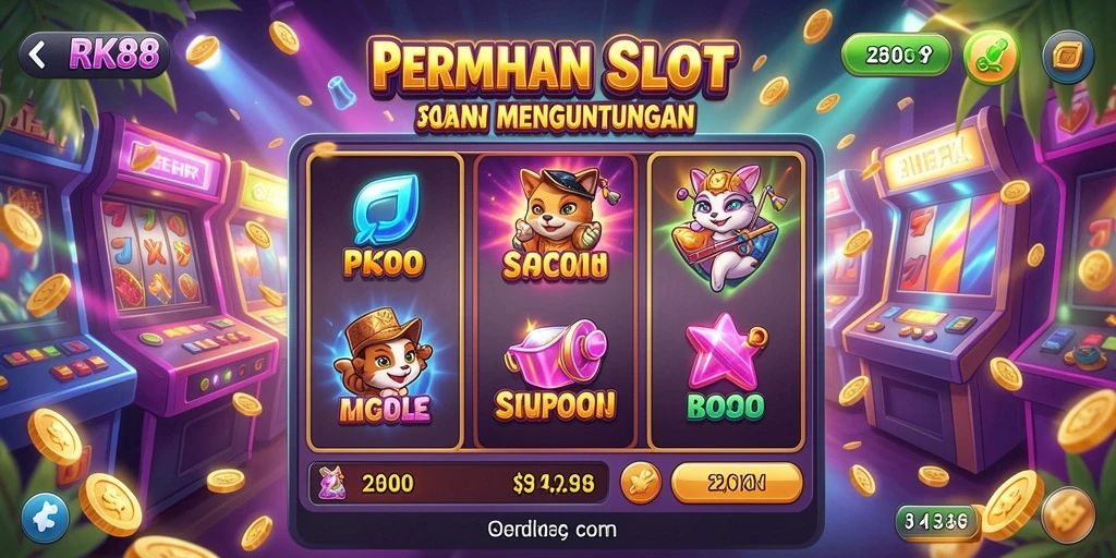 Tampilan gameplay RK88 yang menarik dan penuh warna.