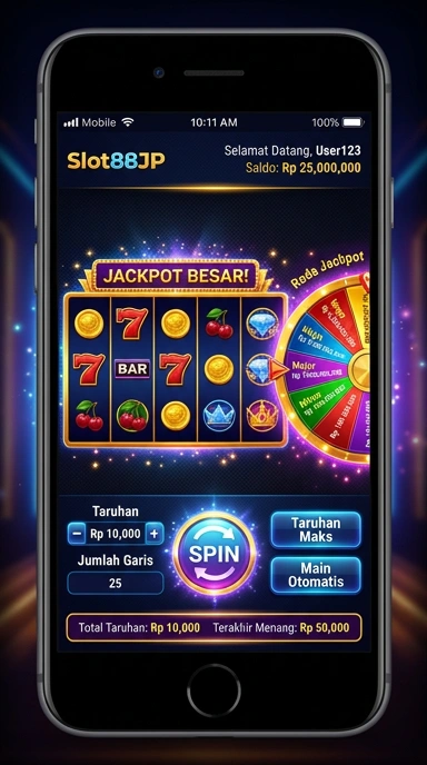 Tampilan antarmuka aplikasi slot88jp yang menarik.